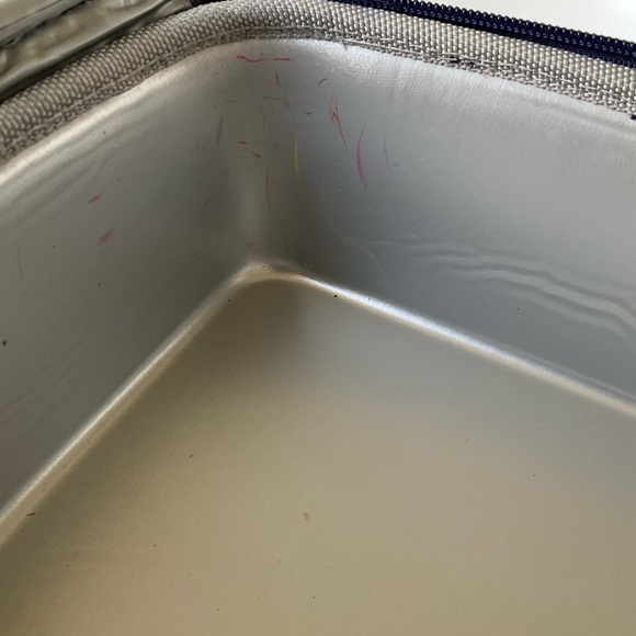 Pottery Barn Kids Navy Dinosaur Skeleton Lunch Box Tote - Picture 12 of 14